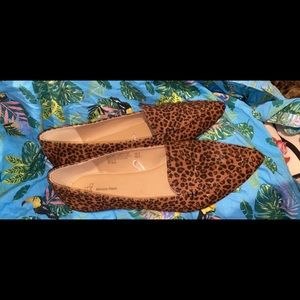 Cheetah print flats